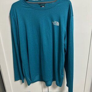 The North Face  Performance Shirt Size XL Long Sleeve Turquoise Outdoor